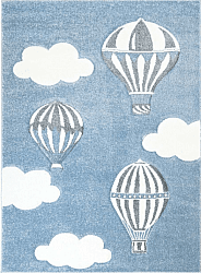 Barneteppe - Bueno Hot Air Balloon (blå)