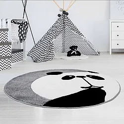 Barneteppe - Bueno Panda (grå)