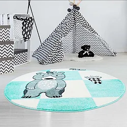 Barneteppe - Bueno Indian Bear (turkis)