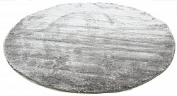 Runde tepper - Shaggy Luxe (sølv)