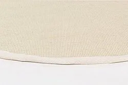 Runde tepper (sisal) - Agave (naturhvit)
