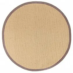 Runde tepper (sisal) - Agave (natur/brun