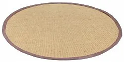 Runde tepper (sisal) - Agave (natur/brun