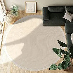 Runde tepper (sisal) - Agave (naturhvit)