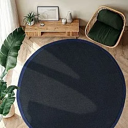 Runde tepper (sisal) - Agave (mørkeblå)