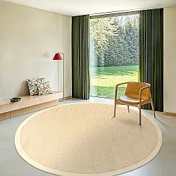 Runde tepper (sisal) - Agave (beige/beige