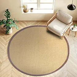 Runde tepper (sisal) - Agave (natur/brun