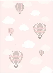 Barneteppe - Balloons (rosa)