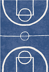 Barneteppe - Basket (blå)