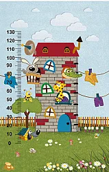 Barneteppe - Funny house