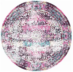 Rundt teppe - Jedaida (rosa/multi)