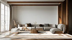 Wilton-teppe - Soros (beige/hvit)