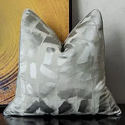 Putetrekk - Square Luxury 45 x 45 cm (sølv)