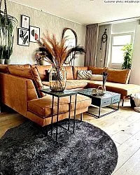 Runde tepper - Cosy (antrasitt)
