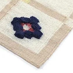 Ullteppe - Lausanne Flatweave Tufted Premium (hvit/beige)