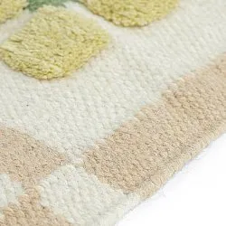 Ullteppe - Lausanne Flatweave Tufted Premium (hvit/beige)