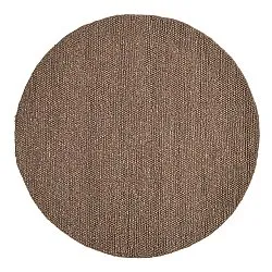 Rundt teppe - Avafors Wool Bubble (brun/beige)