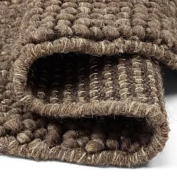 Rundt teppe - Avafors Wool Bubble (brun/beige)