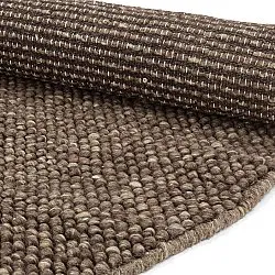 Rundt teppe - Avafors Wool Bubble (brun/beige)
