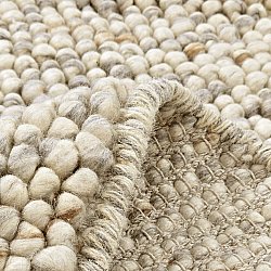 Rundt teppe - Avafors Wool Bubble (grå/beige)