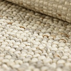 Rundt teppe - Avafors Wool Bubble (grå/beige)