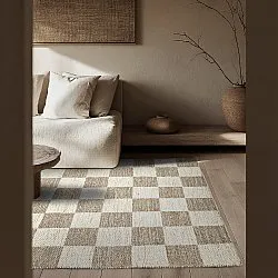 Ullteppe - Dundee (beige/hvit)