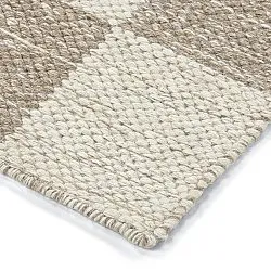 Ullteppe - Dundee (beige/hvit)