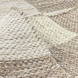 Ullteppe - Dundee (beige/hvit)