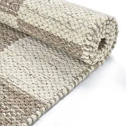 Ullteppe - Dundee (beige/hvit)