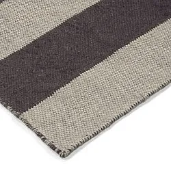 Ullteppe - Garine (svart/beige)