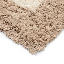 Ullteppe - Khenifra Handknot Wool Premium (krem/beige)