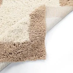 Ullteppe - Khenifra Handknot Wool Premium (krem/beige)