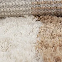 Ullteppe - Khenifra Handknot Wool Premium (krem/beige)