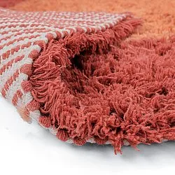 Ullteppe - Khenifra Handknot Wool Premium (oransje/rød)