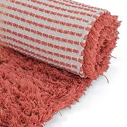 Ullteppe - Khenifra Handknot Wool Premium (oransje/rød)
