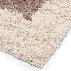Ullteppe - Khenifra Handknot Wool Premium (taupe/kremfarget)