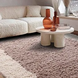 Ullteppe - Khenifra Handknot Wool Premium (taupe/kremfarget)