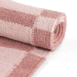 Ullteppe - Lausanne Flatweave Tufted Premium (rosa)