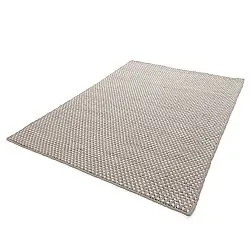 Ullteppe - Ovelia (taupe/hvit)