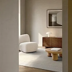 Ullteppe - Puri Hand Tufted Wool Premium (krem/hvit)