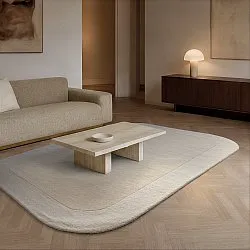 Ullteppe - Puri Hand Tufted Wool Premium (krem/hvit)