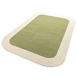 Ullteppe - Puri Hand Tufted Wool Premium (grønn/kremfarget)