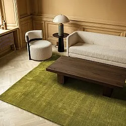 Ullteppe - Rozel Handloom Wool Premium (mosegrønn)