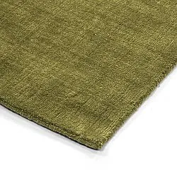 Ullteppe - Rozel Handloom Wool Premium (mosegrønn)