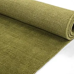 Ullteppe - Rozel Handloom Wool Premium (mosegrønn)