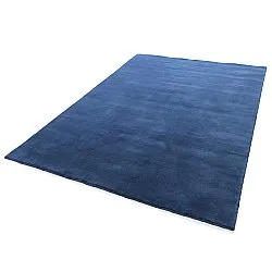 Ullteppe - Rozel Handloom Wool Premium (marineblå)