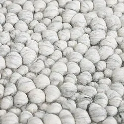 Ullteppe - Sala Irregular Wool Bubble (lys grå melert)