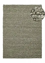 Ullteppe - Sala Irregular Wool Bubble (mosegrønn/hvit melert)