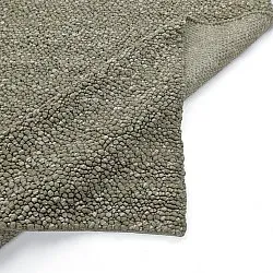 Ullteppe - Sala Irregular Wool Bubble (mosegrønn/hvit melert)