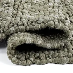 Ullteppe - Sala Irregular Wool Bubble (mosegrønn/hvit melert)
